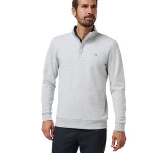 Travis Mathew Light Gray Zip-Up